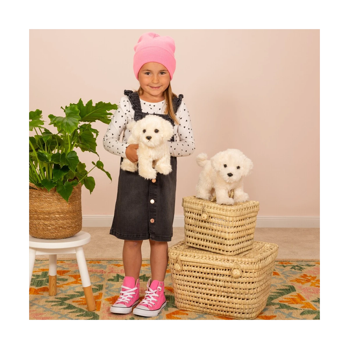 TEDDY HERMANN Maskotka Maltańczyk stojący 25 cm