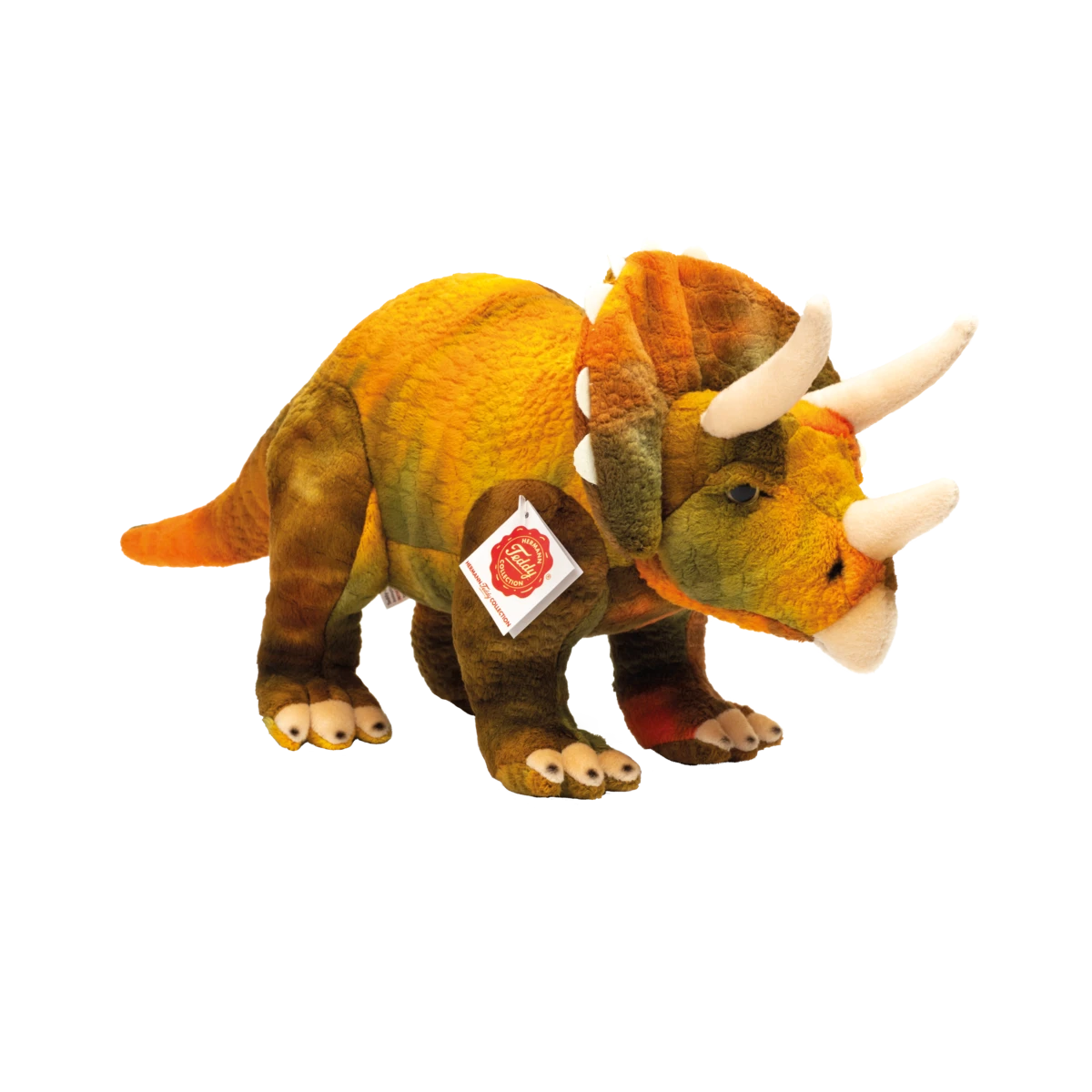 TEDDY HERMANN Maskotka Dinozaur Triceratops 42 cm