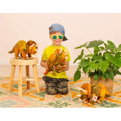 TEDDY HERMANN Maskotka Dinozaur Triceratops 42 cm