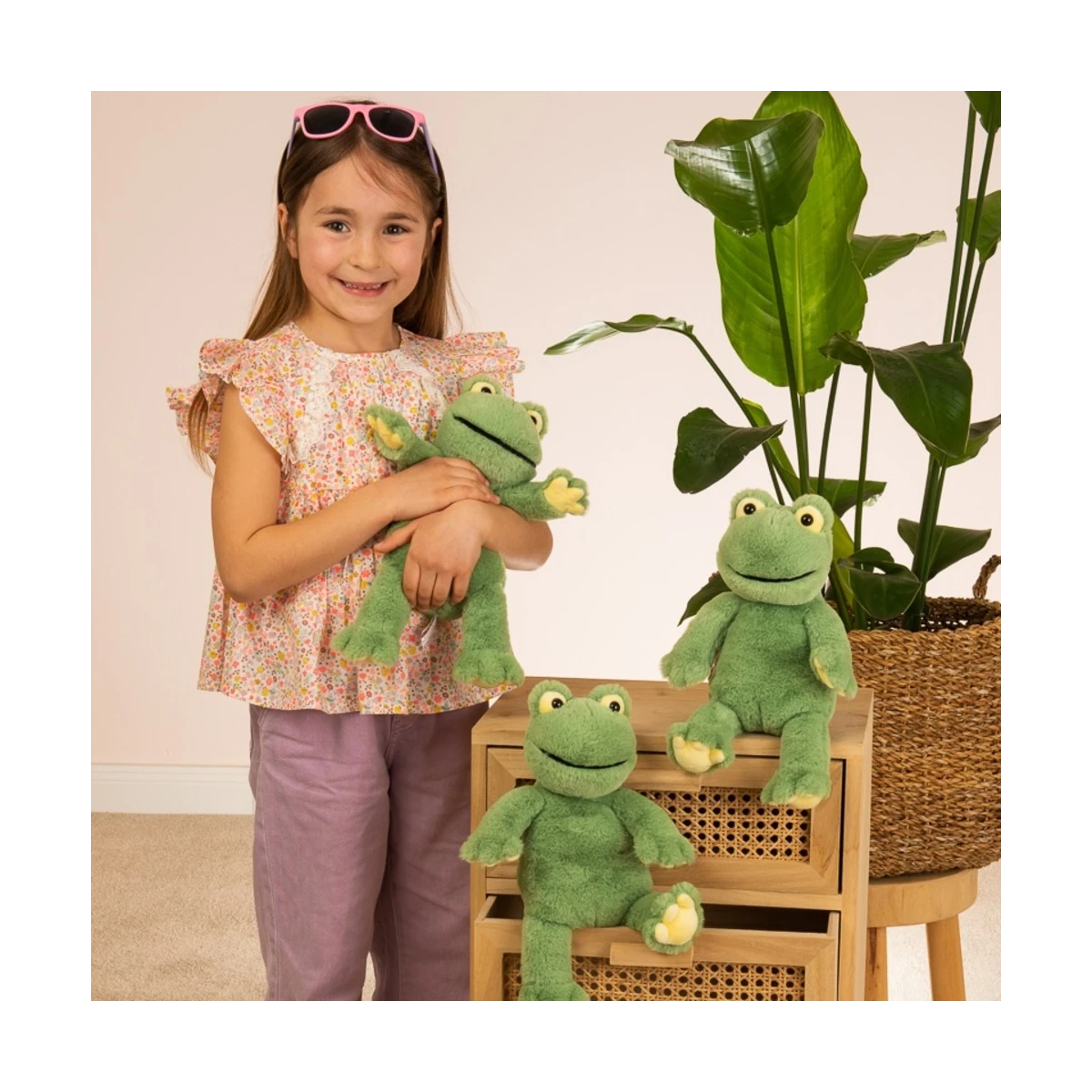 TEDDY HERMANN Żabka Fryderyk 32 cm maskotka dla dzieci