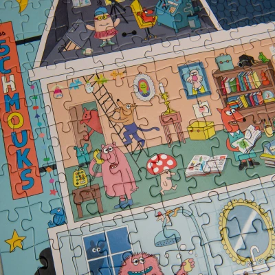 MOULIN ROTY Puzzle DOM 500 elementów LES SCHMOUKS