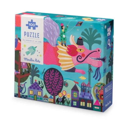 MOULIN ROTY Puzzle Smok i księżyc 100 elem. LES COMETES