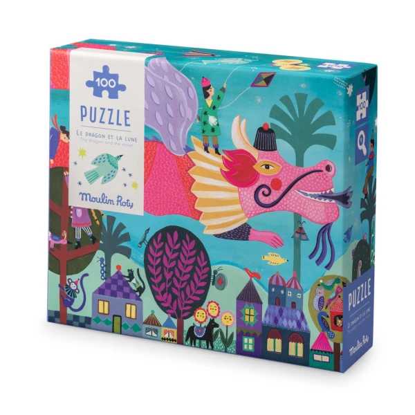 MOULIN ROTY Puzzle Smok i księżyc 100 elem. LES COMETES