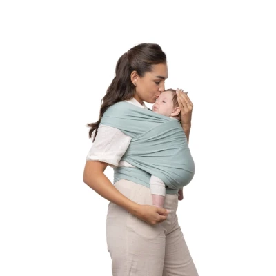 BOBA Chusta do noszenia dziecka Wrap morska zieleń
