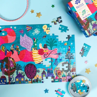 MOULIN ROTY Puzzle Smok i księżyc 100 elem. LES COMETES