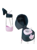 B.BOX Zestaw Mini Lunchbox + Butelka tritanowa ze słomką 450 ml Indigo Rose b.box