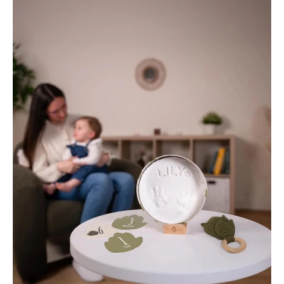 PETIT ARTICHAUT Zestaw prezentowy beżowy liście