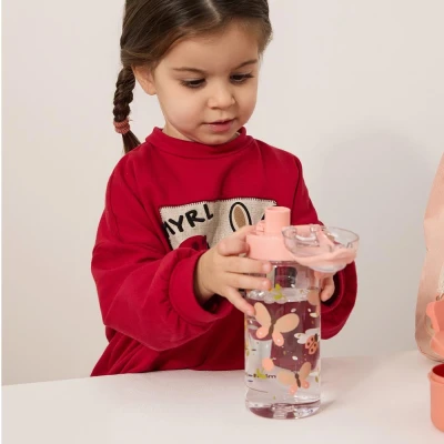 MINILAND Butelka junior na przycisk Dreamland 500ml Motyle