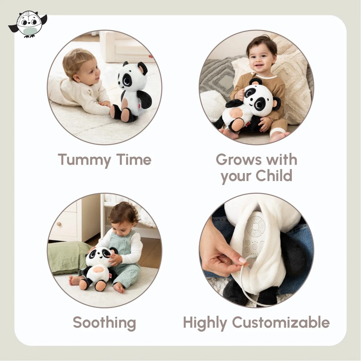TINY LOVE Pluszowa przytulanka Przyjaciel Panda