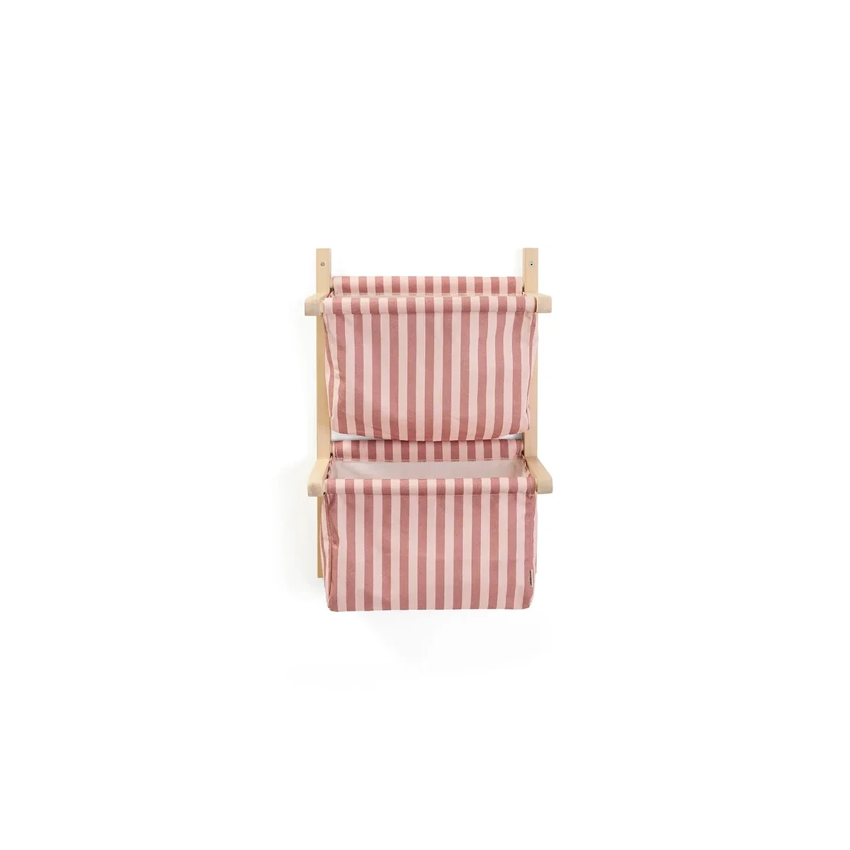 KID'S CONCEPT półka ścienna materiałowa w paski clay pink