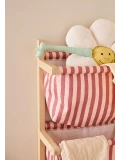 KID'S CONCEPT półka ścienna materiałowa w paski clay pink