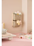 KID'S CONCEPT półka ścienna materiałowa w paski zielona