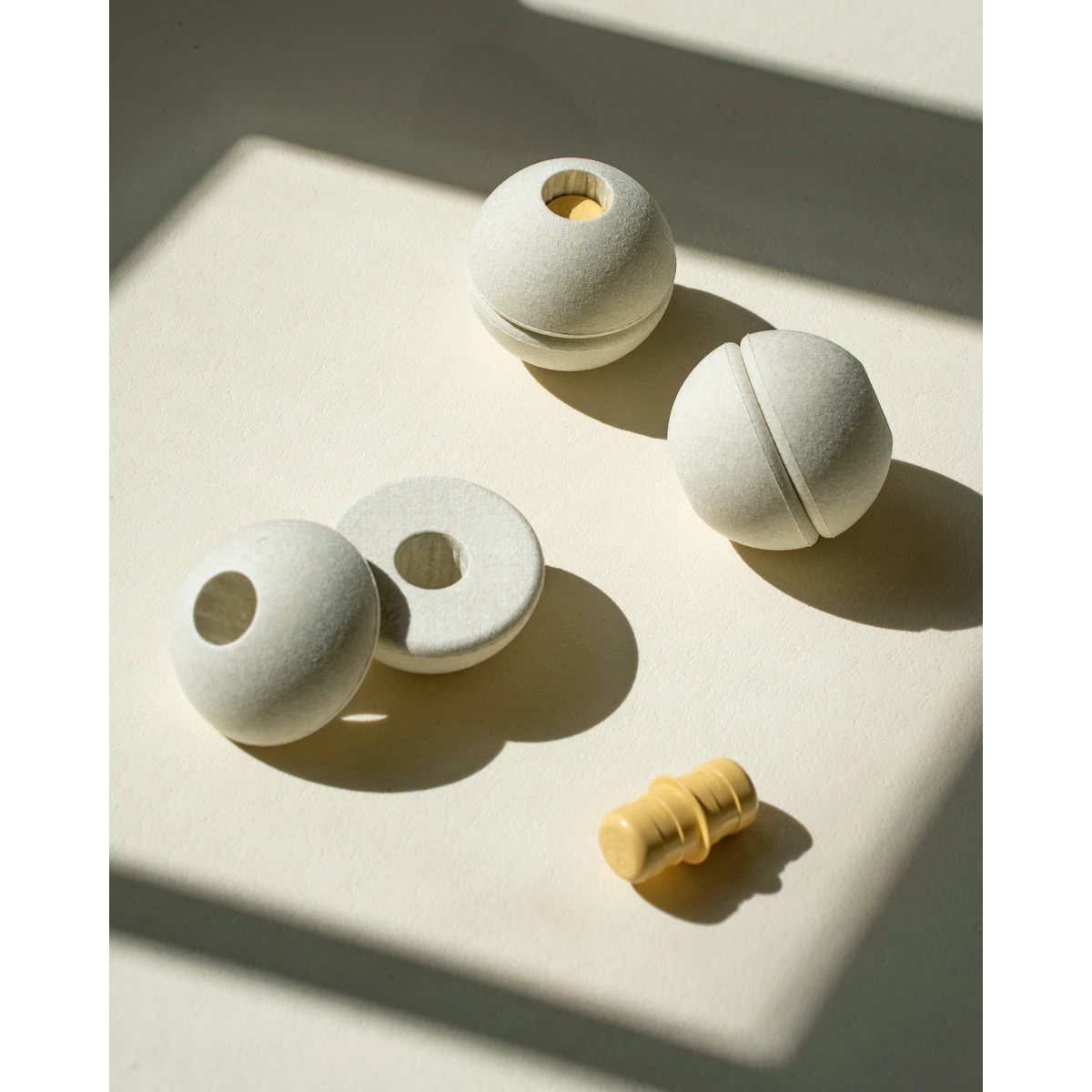 MODU Foam Balls zestaw 3 piłek piankowych sand grey / honey yellow
