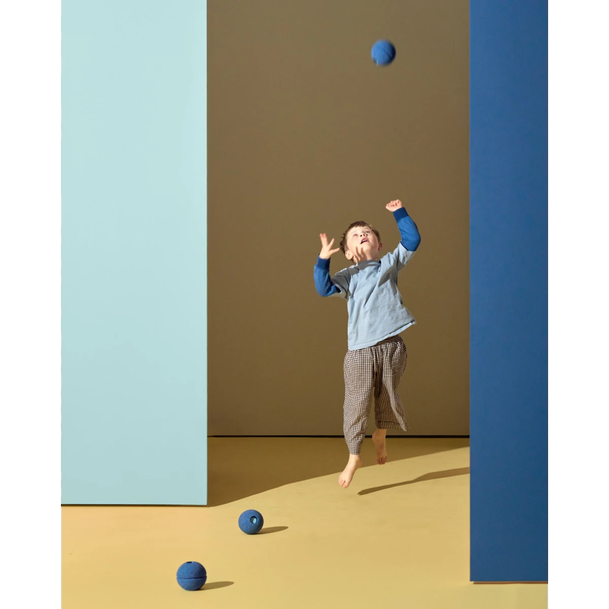 MODU Foam Balls zestaw 3 piłek piankowych deep blue / sky blue