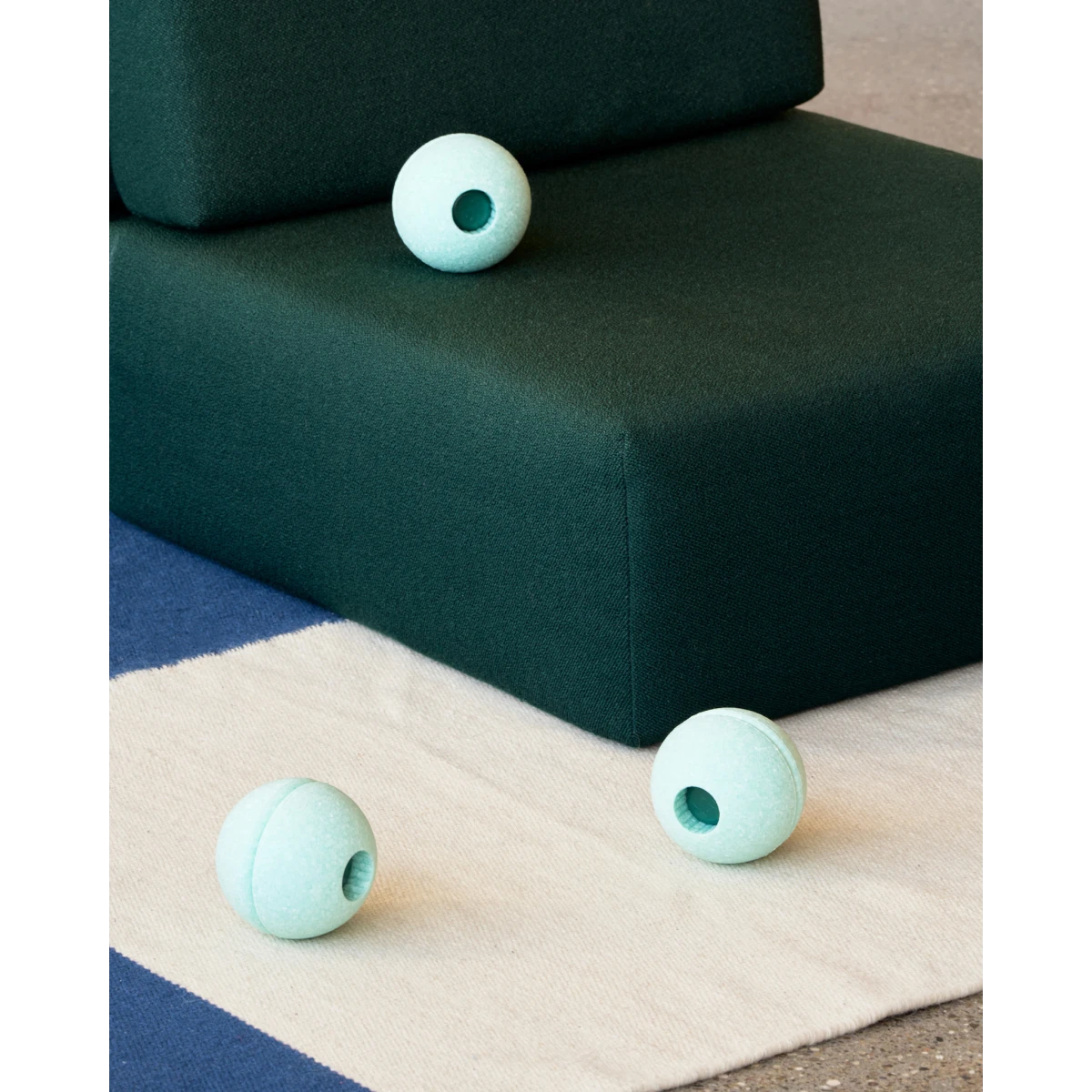 MODU Foam Balls zestaw 3 piłek piankowych ocean mint / forest green