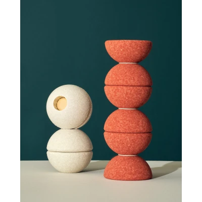 MODU Foam Balls zestaw 3 piłek piankowych burnt orange / dusty green