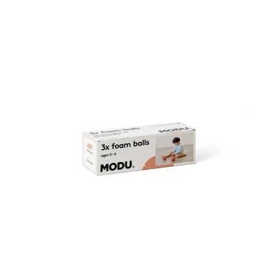 MODU Foam Balls zestaw 3 piłek piankowych burnt orange / dusty green