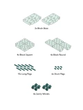 MODU Education set mały – kreatywne klocki rozwijające motorykę dużą ocean mint / forest green