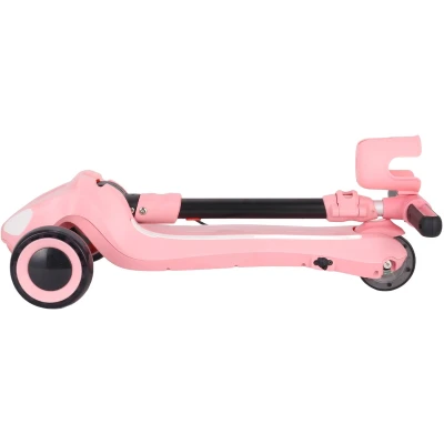 KiddobooTrecyclo Hulajnoga Elektryczna 3-kołowa dla Dzieci 3+ Pink