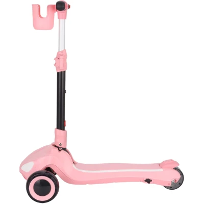 KiddobooTrecyclo Hulajnoga Elektryczna 3-kołowa dla Dzieci 3+ Pink