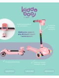 KiddobooTrecyclo Hulajnoga Elektryczna 3-kołowa dla Dzieci 3+ Pink