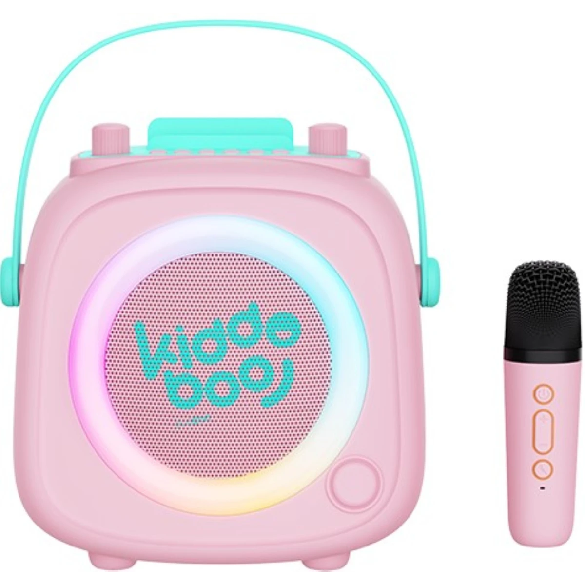 Kiddoboo zestaw karaoke głośnik KidsVoice różowy 3+