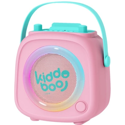 Kiddoboo zestaw karaoke głośnik KidsVoice różowy 3+