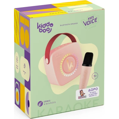 Kiddoboo mini zestaw karaoke głośnik Pink 3+