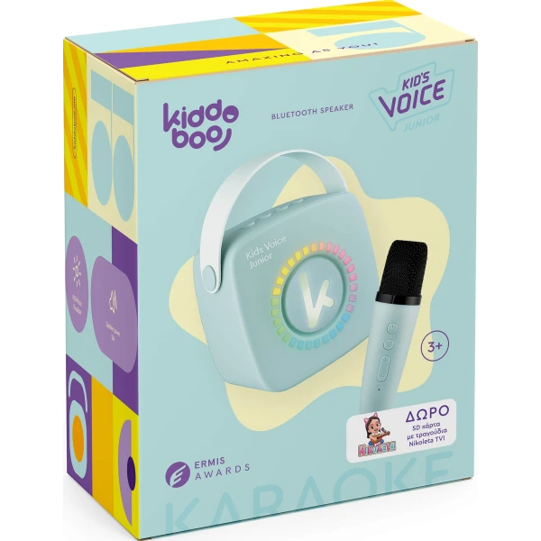 Kiddoboo mini zestaw karaoke głośnik Blue 3+