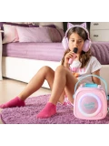 Kiddoboo zestaw karaoke głośnik KidsVoice różowy 3+