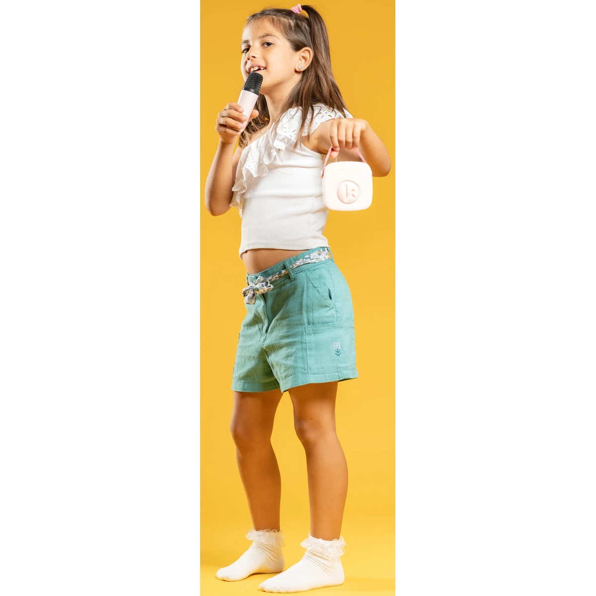 Kiddoboo mini zestaw karaoke głośnik Pink 3+