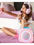 Kiddoboo zestaw karaoke głośnik KidsVoice różowy 3+