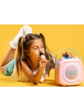Kiddoboo zestaw karaoke głośnik KidsVoice różowy 3+