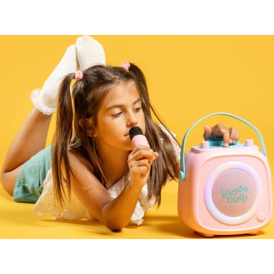Kiddoboo zestaw karaoke głośnik KidsVoice różowy 3+