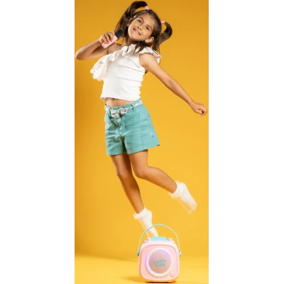 Kiddoboo zestaw karaoke głośnik KidsVoice różowy 3+