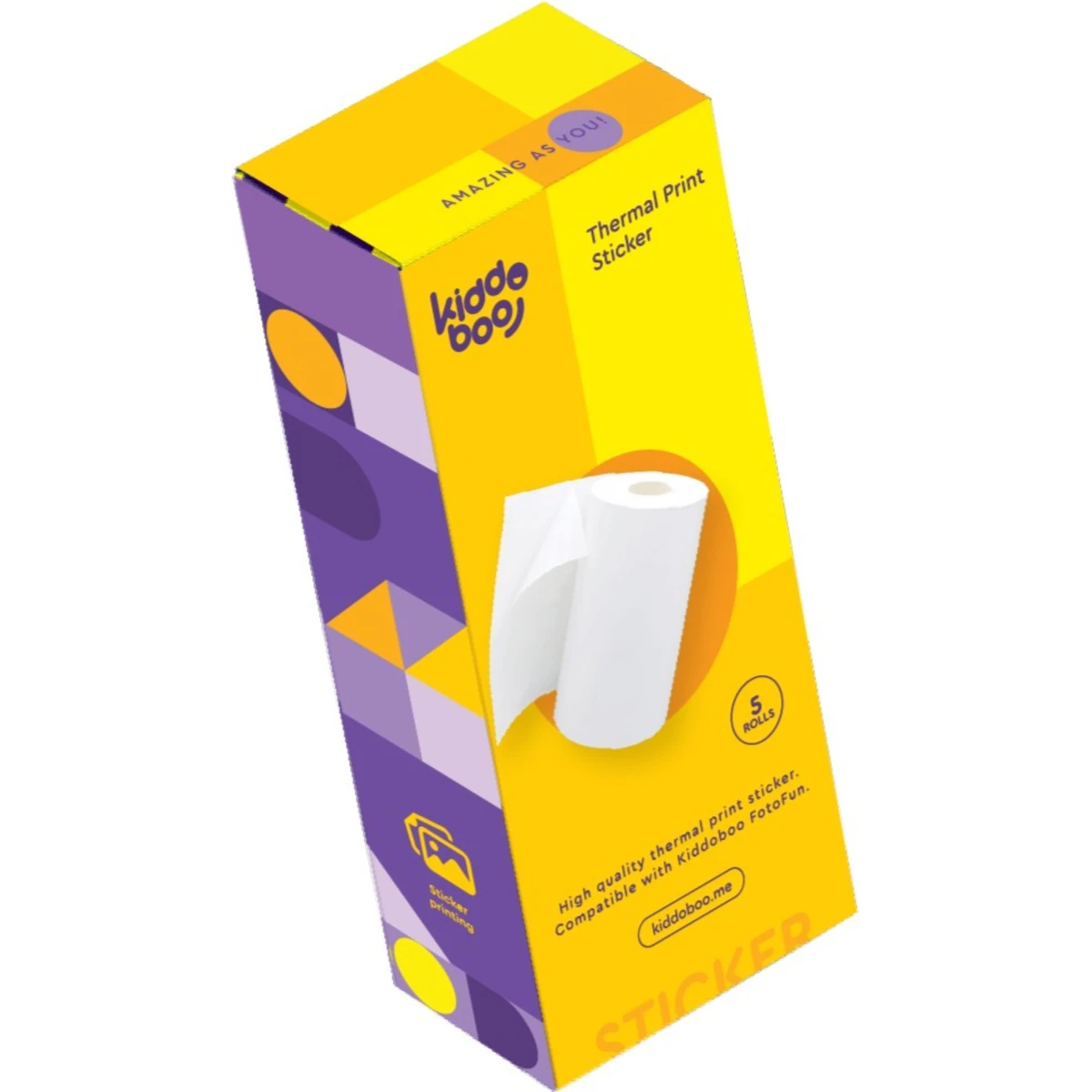 Kiddoboo Papier termiczny rolki wkłady do aparatu FotoFun 5szt