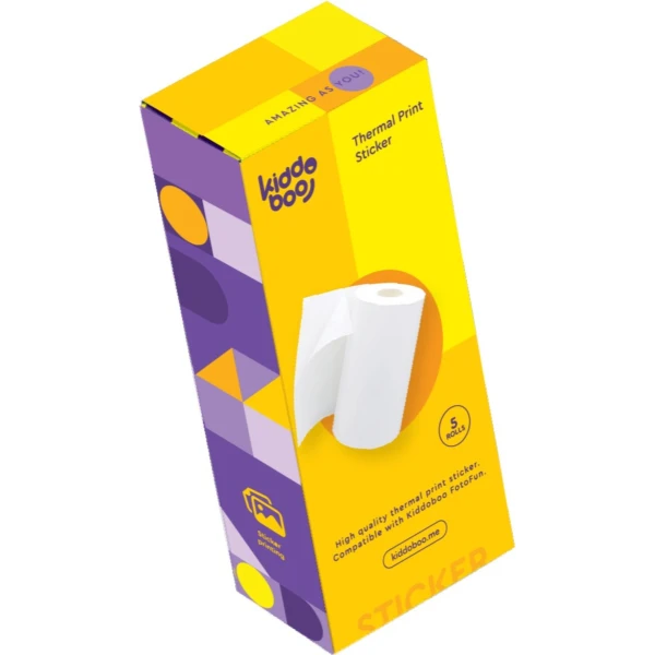 Kiddoboo Papier termiczny rolki wkłady do aparatu FotoFun 5szt
