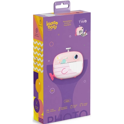 Kiddoboo FotoFun 2 aparat z drukarką termiczną i selfie + karta 32GB Pink