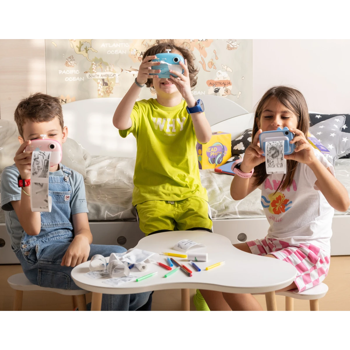 Kiddoboo FotoFun 2 aparat z drukarką termiczną i selfie + karta 32GB Pink