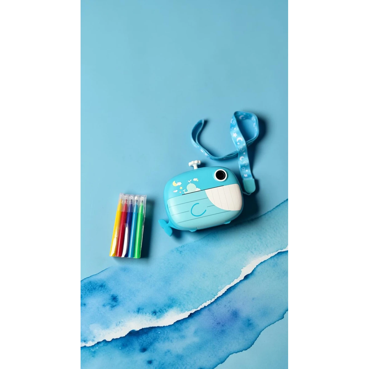 Kiddoboo FotoFun 2 aparat z drukarką termiczną i selfie + karta 32GB Blue