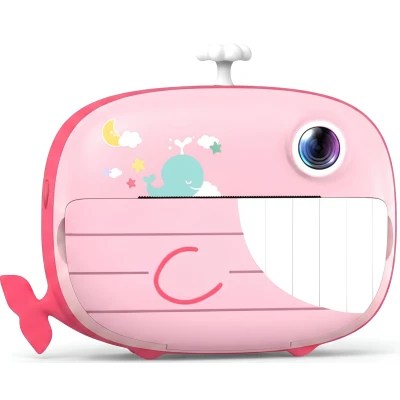 Kiddoboo FotoFun 2 aparat z drukarką termiczną i selfie + karta 32GB Pink