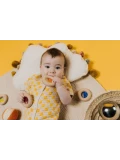 Petit Boum Drewniana zabawka sensoryczna do rączki Donut Calm Fioletowy 6m+