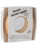 Petit Boum Drewniana zabawka sensoryczna do rączki Reflect Donut- świat odbić 6m+