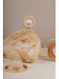 Petit Boum Drewniana zabawka sensoryczna do rączki Reflect Donut- świat odbić 6m+