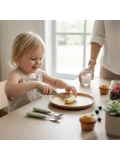 KiddiKutter Zestaw Sztućców dla Dzieci SAGE – Bezpieczny Nóż Łyżka Widelec Sztućce łz łatwym chwytem 3+