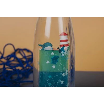 Petit Boum butelka dwufazowa sensoryczna MOVE Whale Wieloryb