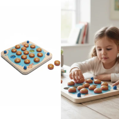 BS Toys Zestaw 5 Gier Edukacyjnych Single Player Kup 4 1 Gratis 4-8 LAT