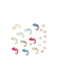 BS Toys Kameleon Drewniana gra pamięciowa 3 Poziomy Trudności | FSC® 4+