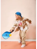 BS Toys Zestaw do Pickleballa dla Dzieci i Dorosłych – 2 Rakietki Drewniane + Siatka + Piłki + Torba | FSC® | wiek 8+