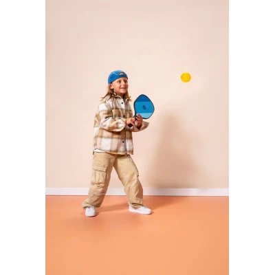 BS Toys Zestaw do Pickleballa dla Dzieci i Dorosłych – 2 Rakietki Drewniane + Siatka + Piłki + Torba | FSC® | wiek 8+
